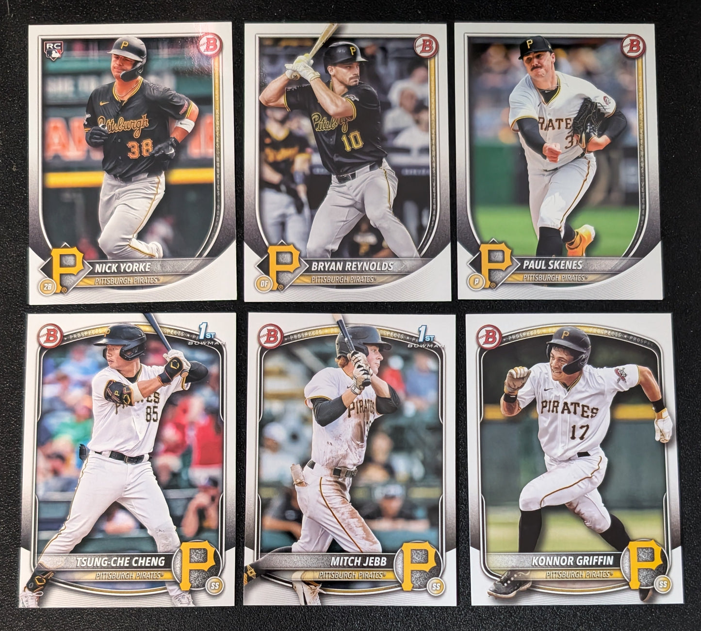 2025 BOWMAN Paper Prospects Team Set BP Pittsburgh Pirates Paul Skenes Konnor Griffin Tseng plaque