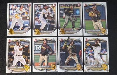 2025 BOWMAN Paper Prospects Team Set BP San Diego Padres Leo De Vries Tatis Merrill plaque