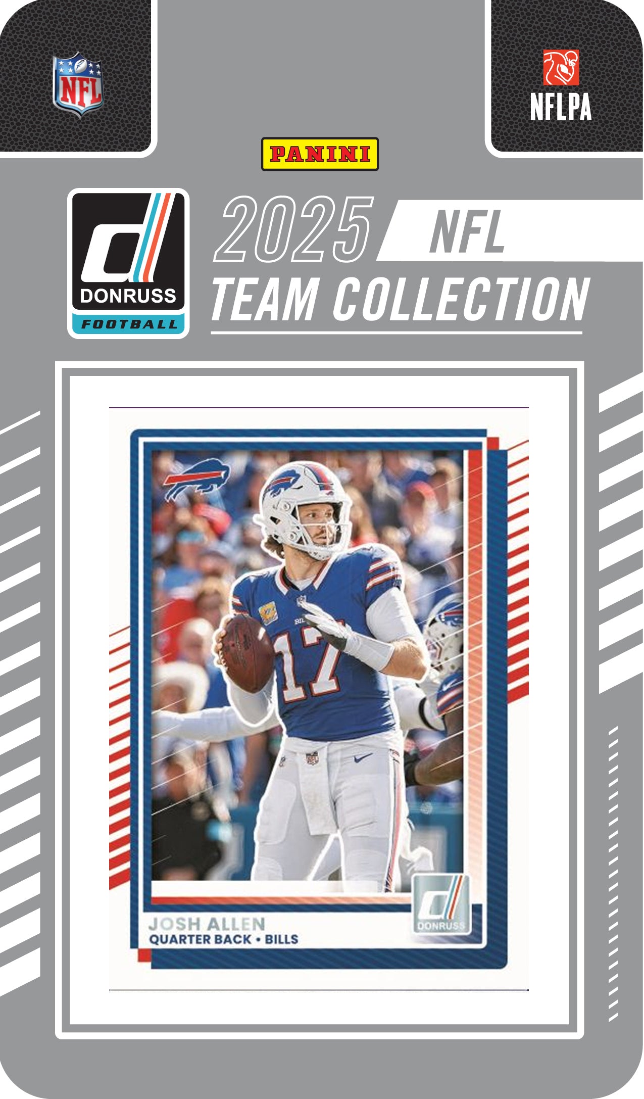 2025 Donruss NFL Factory Sealed Team Set Buffalo Bills Josh Allen James Cook hand-collated team set