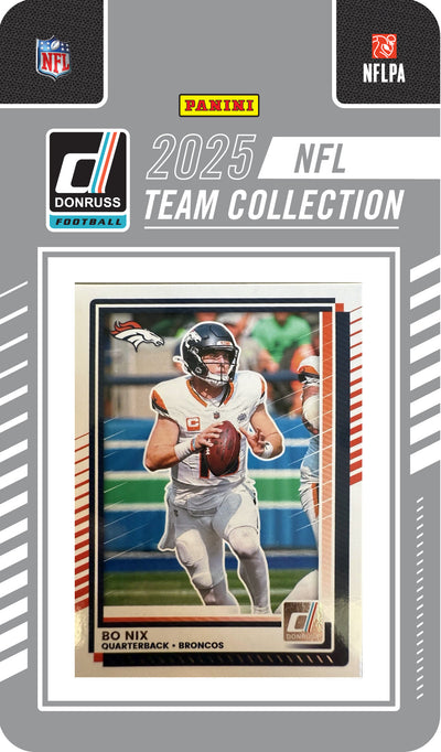 2025 Donruss NFL Factory Sealed Team Set Denver Broncos Bo Nix John Elway hand-collated team set