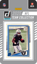 2025 Donruss NFL Factory Sealed Team Set Las Vegas Raiders Bowers Jeanty RC