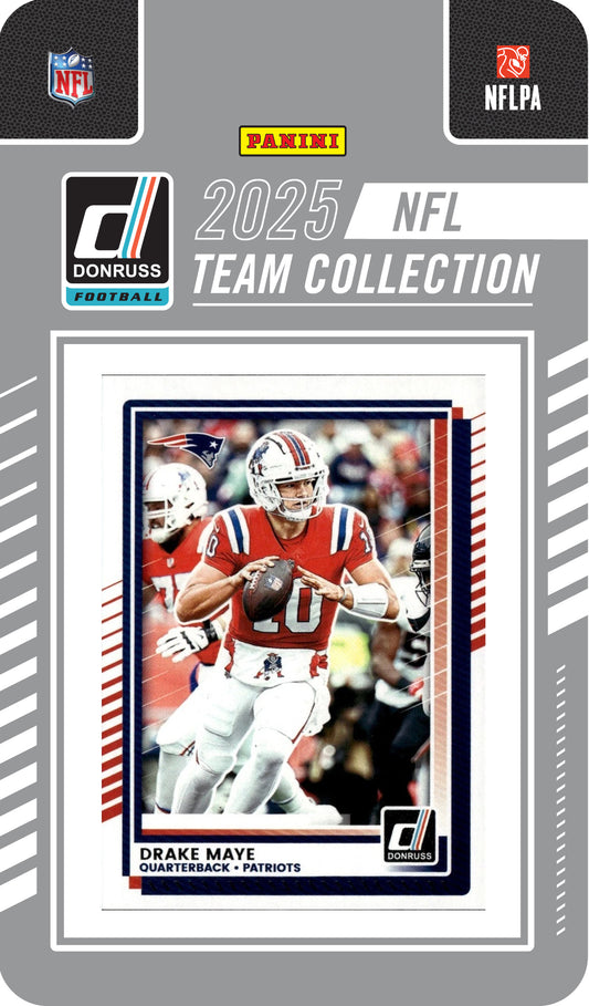 2025 Donruss NFL Factory Sealed Team Set New England Patriots - Drake Maye hand-collated team set