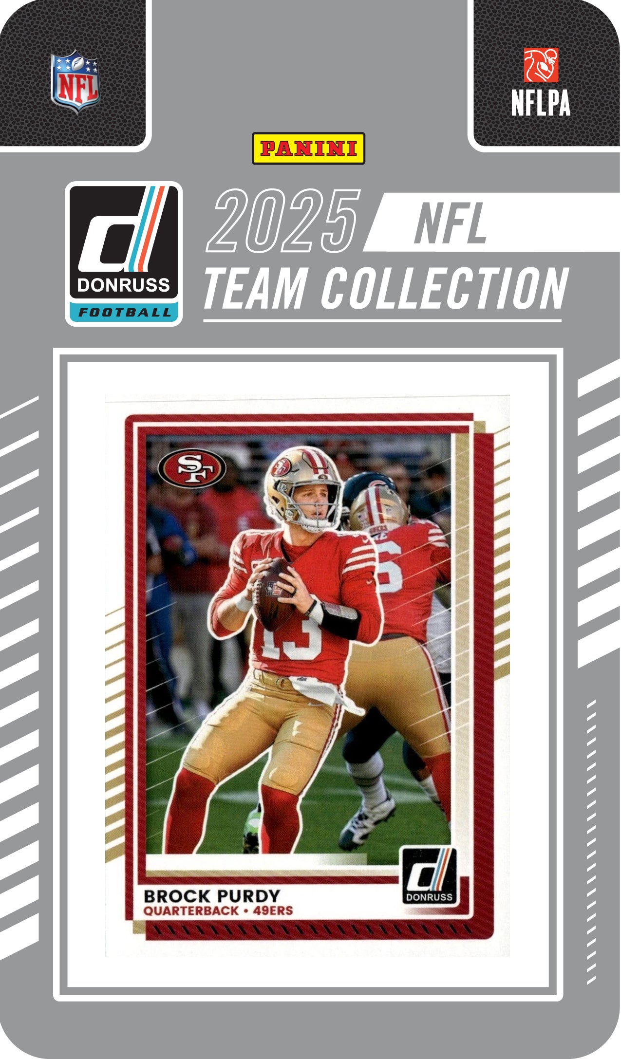 2025 Donruss NFL Factory Sealed Team Set San Francisco 49ers - Purdy Kittle hand-collated team set