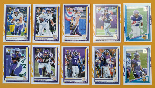 2025 Donruss NFL Team Set Minnesota Vikings - JJ McCarthy Jefferson hand-collated team set