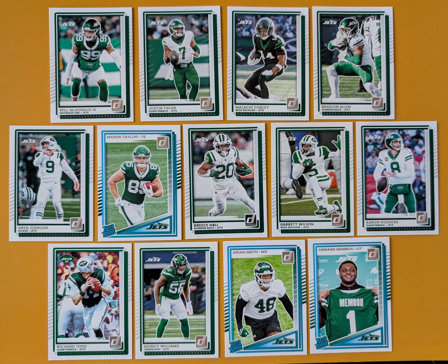 2025 Donruss NFL Team Set New York Jets - Garrett Wilson hand-collated team set