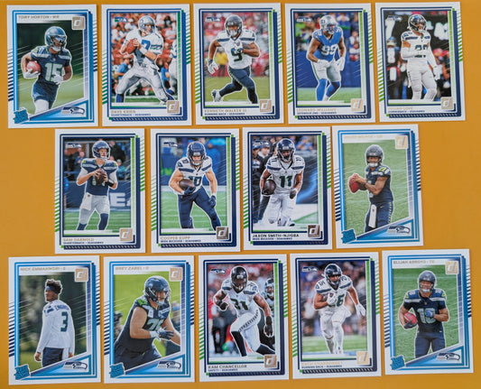 2025 Donruss NFL Team Set Seattle Seahawks - Cooper Kupp JSN hand-collated team set