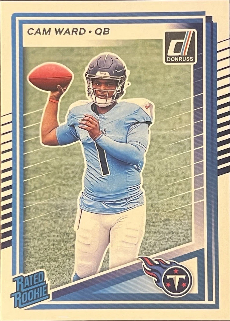 2025 Donruss NFL Team Set Tennessee Titans - 350 Cam Ward RC hand-collated team set
