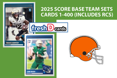 2025 SCORE Cleveland Browns NFL Team Set Myles Garrett Shedeur Sanders RC plaque