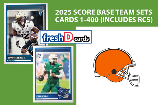 2025 SCORE Cleveland Browns NFL Team Set Myles Garrett Shedeur Sanders RC plaque
