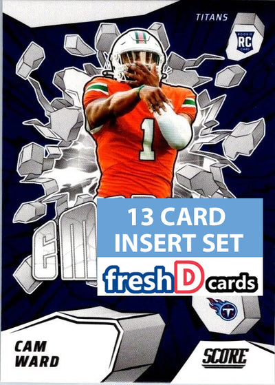 2025 SCORE Emerged Insert Set Cam Ward Shedeur Sanders Jayden Daniels Ashton Jeanty plaque