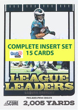 2025 SCORE League Leaders Complete Set 15 Barkley Burrow Gibbs Nix Bowers