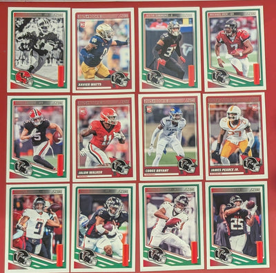 2025 SCORE NFL Atlanta Falcons Team Set Michael Penix Bijan Robinson plaque