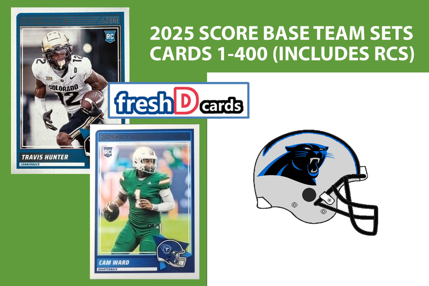 2025 SCORE NFL Carolina Panthers Team Set Bryce Young plaque
