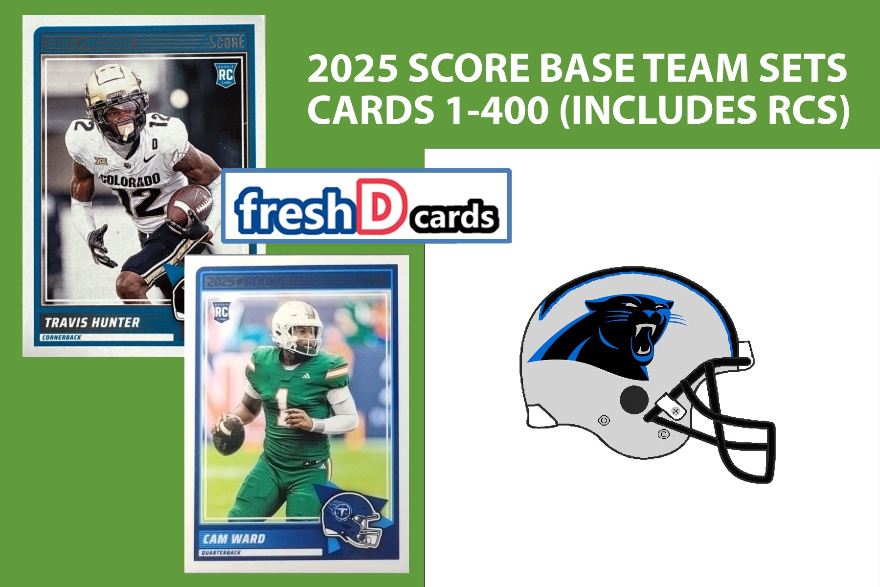 2025 SCORE NFL Carolina Panthers Team Set Bryce Young plaque