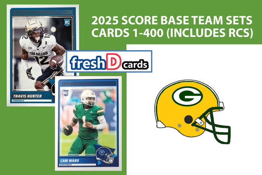 2025 SCORE NFL Green Bay Packers Team Set Jordan Love Josh Jacobs plaque