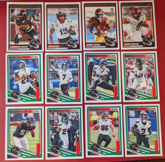 2025 SCORE NFL Houston Texans Team Set 109 CJ Stroud plaque