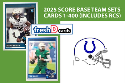 2025 SCORE NFL Indianapolis Colts Football Card Team Set Anthony Richardson Tyler Warrenn plaque