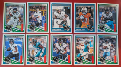 2025 SCORE NFL Jacksonville Jaguars Team Set Trevor Lawrence Travis Hunter RC #20 plaque