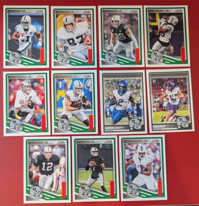 2025 SCORE NFL Las Vegas Raiders Team Set Ashton Jeanty Brock Bowers Maxx Crosby plaque