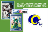 2025 SCORE NFL Los Angeles Rams Team Set Puka Nacua Matthew Stafford