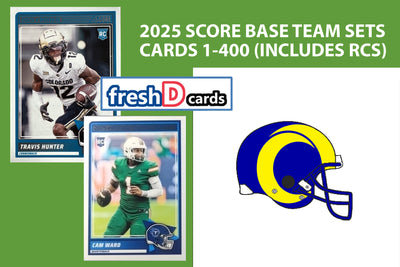 2025 SCORE NFL Los Angeles Rams Team Set Puka Nacua Matthew Stafford plaque