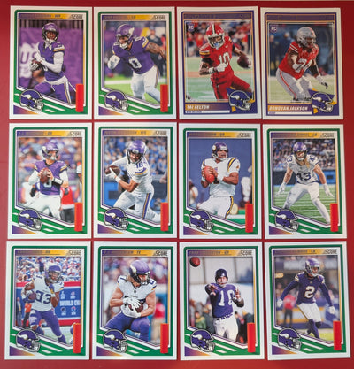 2025 SCORE NFL Minnesota Vikings Team Set  JJ McCarthy  Justin Jefferson plaque