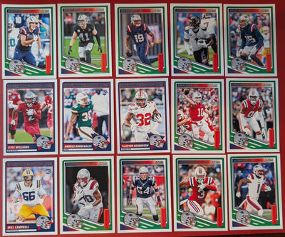 2025 SCORE NFL New England Patriots Team Set Drake Maye Stefon Diggs TreVeyon Henderson plaque