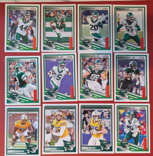 2025 SCORE NFL New York Jets Team Set Breece Hall Garrett Wilson Brady Cook plaque