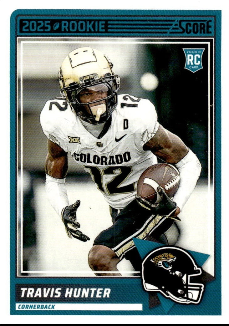 2025 SCORE NFL RC #20 Travis Hunter - Jacksonville Jaguars plaque