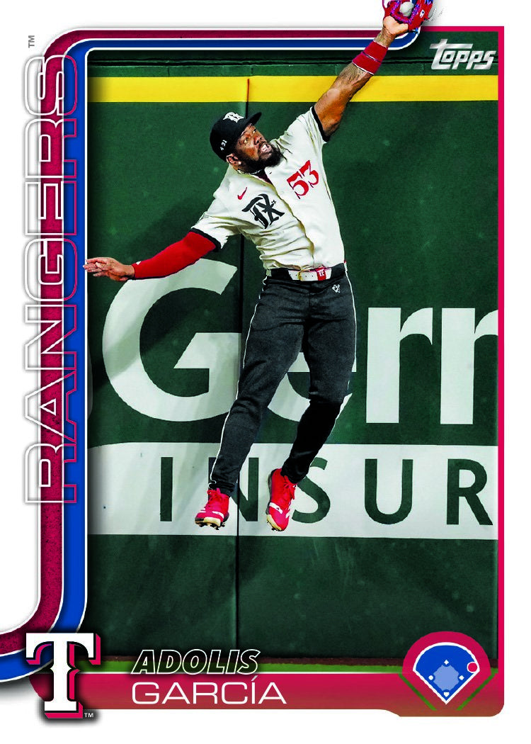 2025 Topps Series 1 + 2 Baseball Team Set 18 Cards Texas Rangers Evan Carter Langford Rocker RC plaque