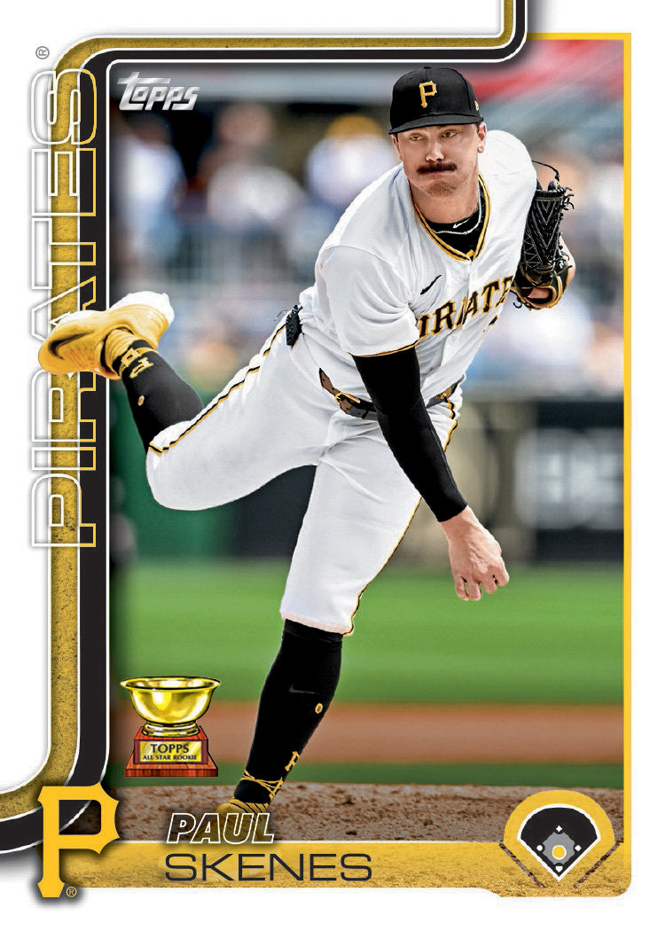 2025 Topps Series 1 + 2 Baseball Team Set 22 Cards Pittsburgh Pirates Paul Skenes Yorke RC plaque