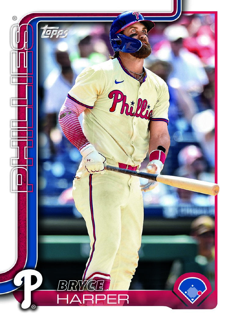 2025 Topps Series 1 + 2 Baseball Team Set 23 Cards Philadelphia Phillies Bryce Harper Nola Realmuto plaque