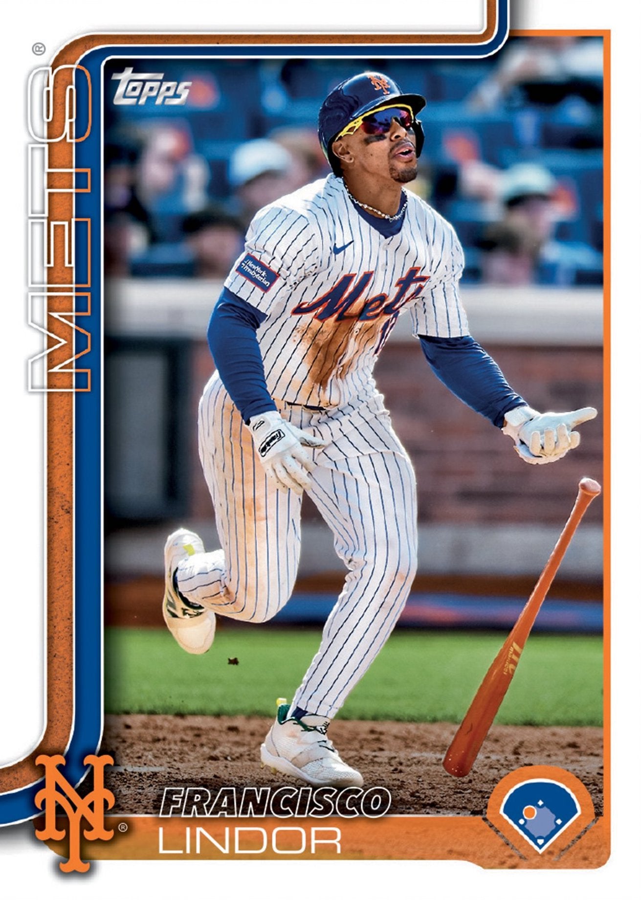 2025 Topps Series 1 + 2 Baseball Team Set 24 Cards New York Mets Francisco Lindor Soto Alonso plaque