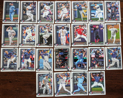 2025 Topps Series 1 + 2 Baseball Team Set 25 Cards Toronto Blue Jays Vlad Guerrero Jr plaque