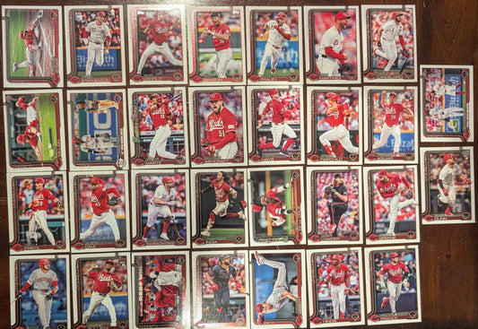 2025 Topps Series 1 + 2 Baseball Team Set 30 Cards Cincinnati Reds Elly De La Cruz plaque