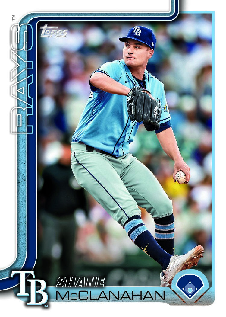 2025 Topps Series 1 Baseball Team Set 10 Cards Tampa Bay Rays Christopher Morel plaque