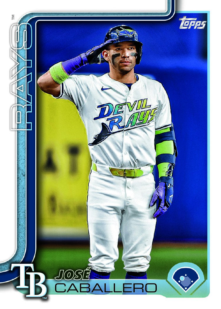 2025 Topps Series 1 Baseball Team Set 10 Cards Tampa Bay Rays Christopher Morel plaque