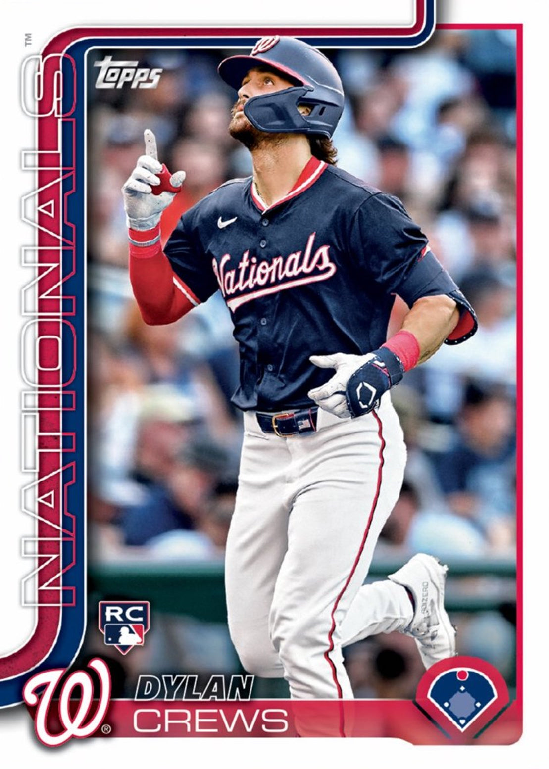 2025 Topps Series 1 Baseball Team Set 10 Cards Washington Nationals Dylan Crews James Wood RC plaque