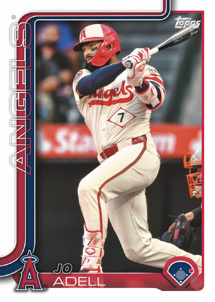 2025 Topps Series 1 Baseball Team Set 11 Cards Los Angeles Angels Schanuel Mike Trout plaque