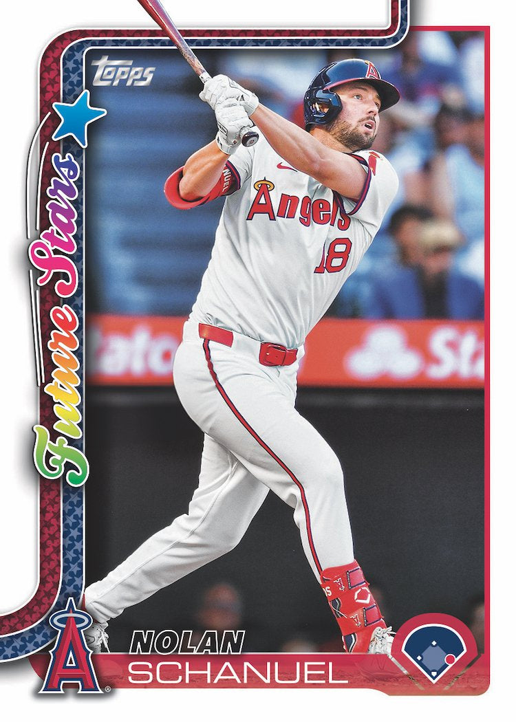 2025 Topps Series 1 Baseball Team Set 11 Cards Los Angeles Angels Schanuel Mike Trout plaque