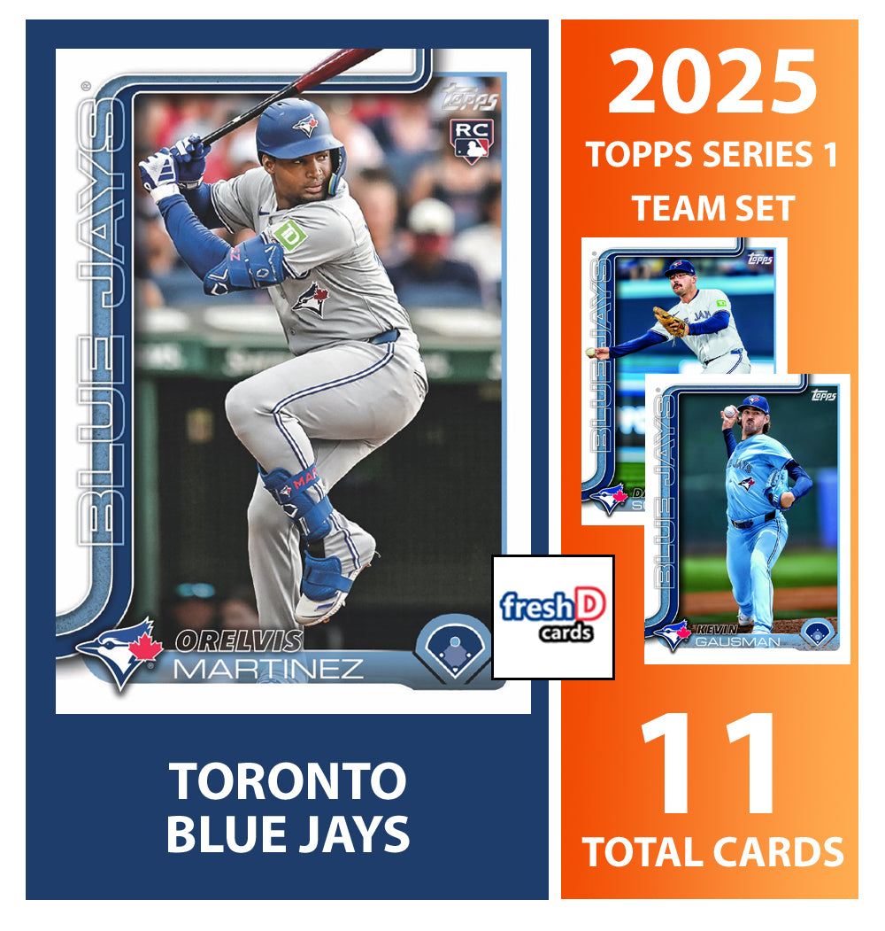 2025 Topps Series 1 Baseball Team Set 11 Cards Toronto Blue Jays Vlad Guerrero Jr plaque
