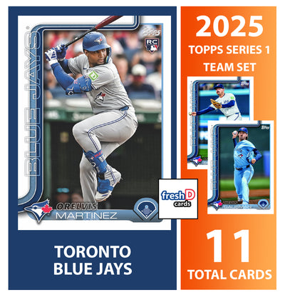 2025 Topps Series 1 Baseball Team Set 11 Cards Toronto Blue Jays Vlad Guerrero Jr plaque