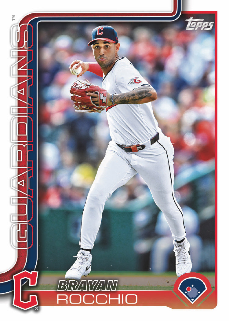 2025 Topps Series 1 Baseball Team Set 12 Cards Cleveland Guardians Jose Ramirez Noel RC plaque