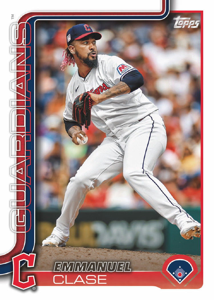 2025 Topps Series 1 Baseball Team Set 12 Cards Cleveland Guardians Jose Ramirez Noel RC plaque