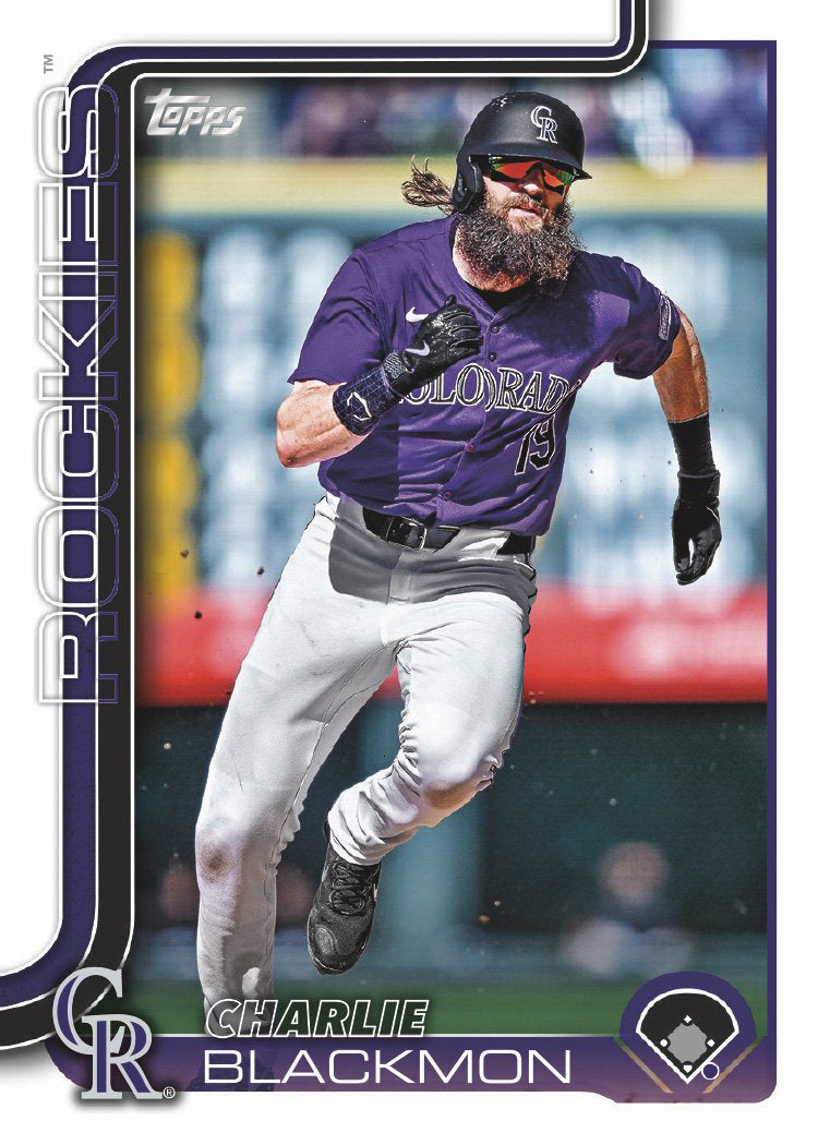 2025 Topps Series 1 Baseball Team Set 12 Cards Colorado Rockies Charlie Blackmon plaque