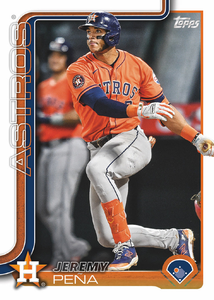 2025 Topps Series 1 Baseball Team Set 12 Cards Houston Astros Altuve Yordan Alvarez plaque