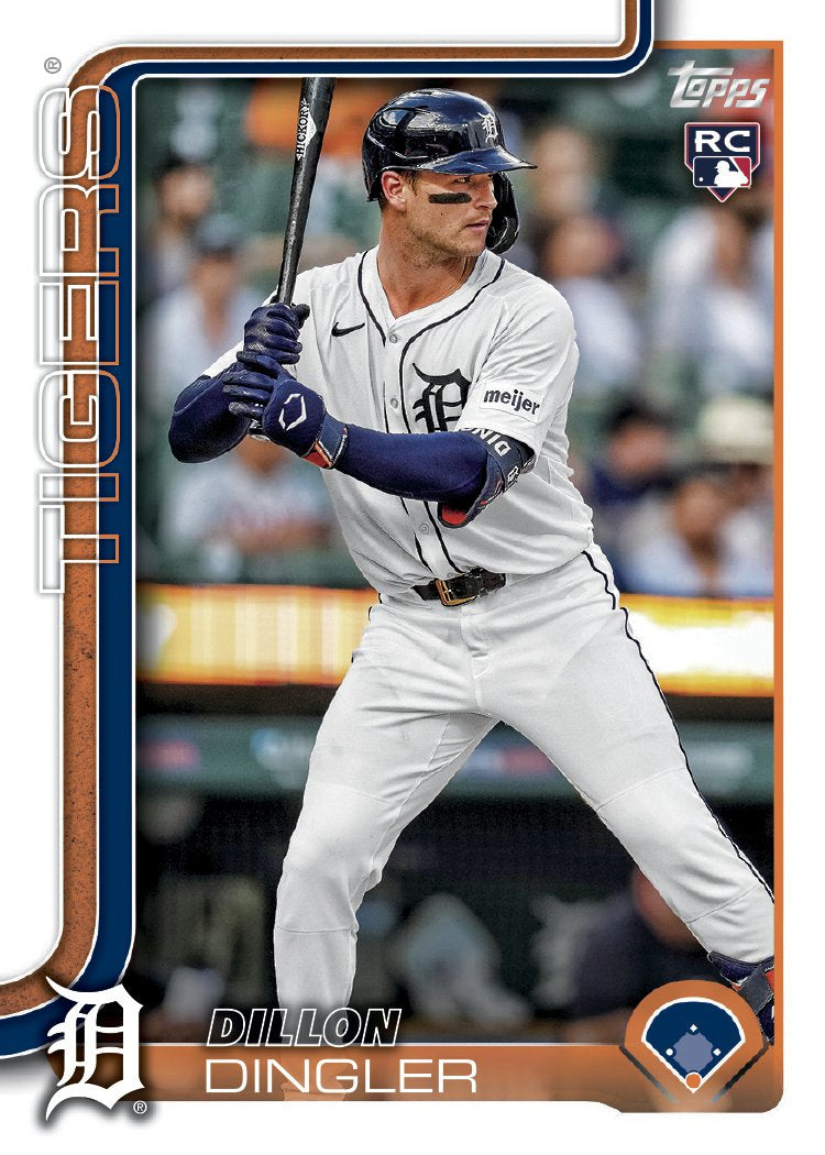 2025 Topps Series 1 Baseball Team Set 14 Cards Detroit Tigers Skubal Dingler RC plaque