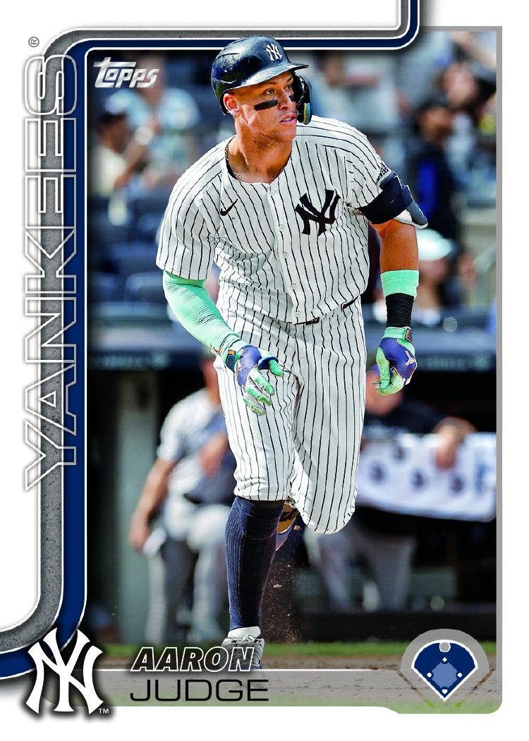 2025 Topps Series 1 + Series 2 Baseball Team Set 26 Cards New York Yankees Aaron Judge Jazz Fried plaque