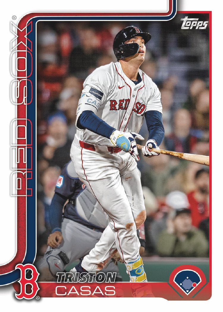 2025 Topps Series 1 + Series 2 Team Set 23 Cards + Kristian Campbell Factory SP Boston Red Sox Bregman plaque