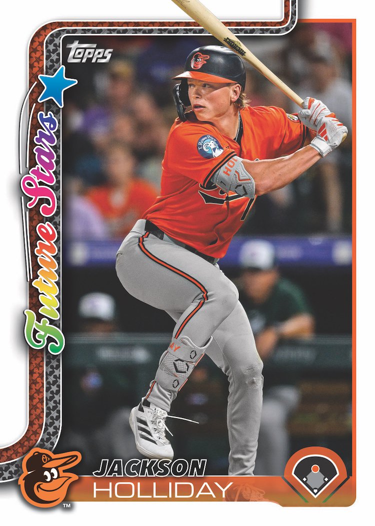 2025 Topps Series 1 + Series 2 Team Set 25 Baltimore Orioles w/bonus Coby Mayo Image SP Holliday Henderson Adley plaque